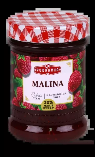 Podravka Jam Extra Raspberry, Malina, 11.3 oz | 320g