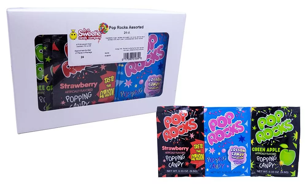 Pop Rocks .33oz Assorted 24 Count Box