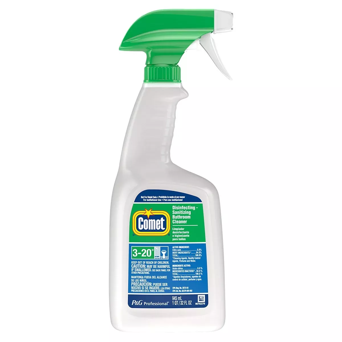 Procter & Gamble Non-foods Comet Professional Bath Disinfecting-sanitizing Cleaner Rtu Bottle W/foil Seal 3-20 8/32 Ounce