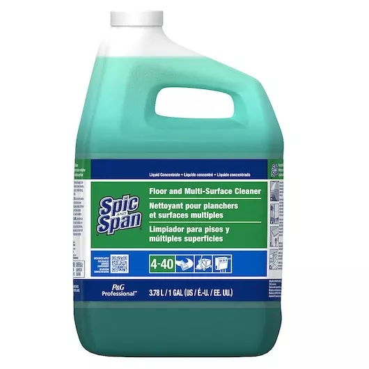 Procter & Gamble Non-foods Spic and Span Professional Floor and Multi-surface Cleaner Concentrate 4-40 3/1 Gallon