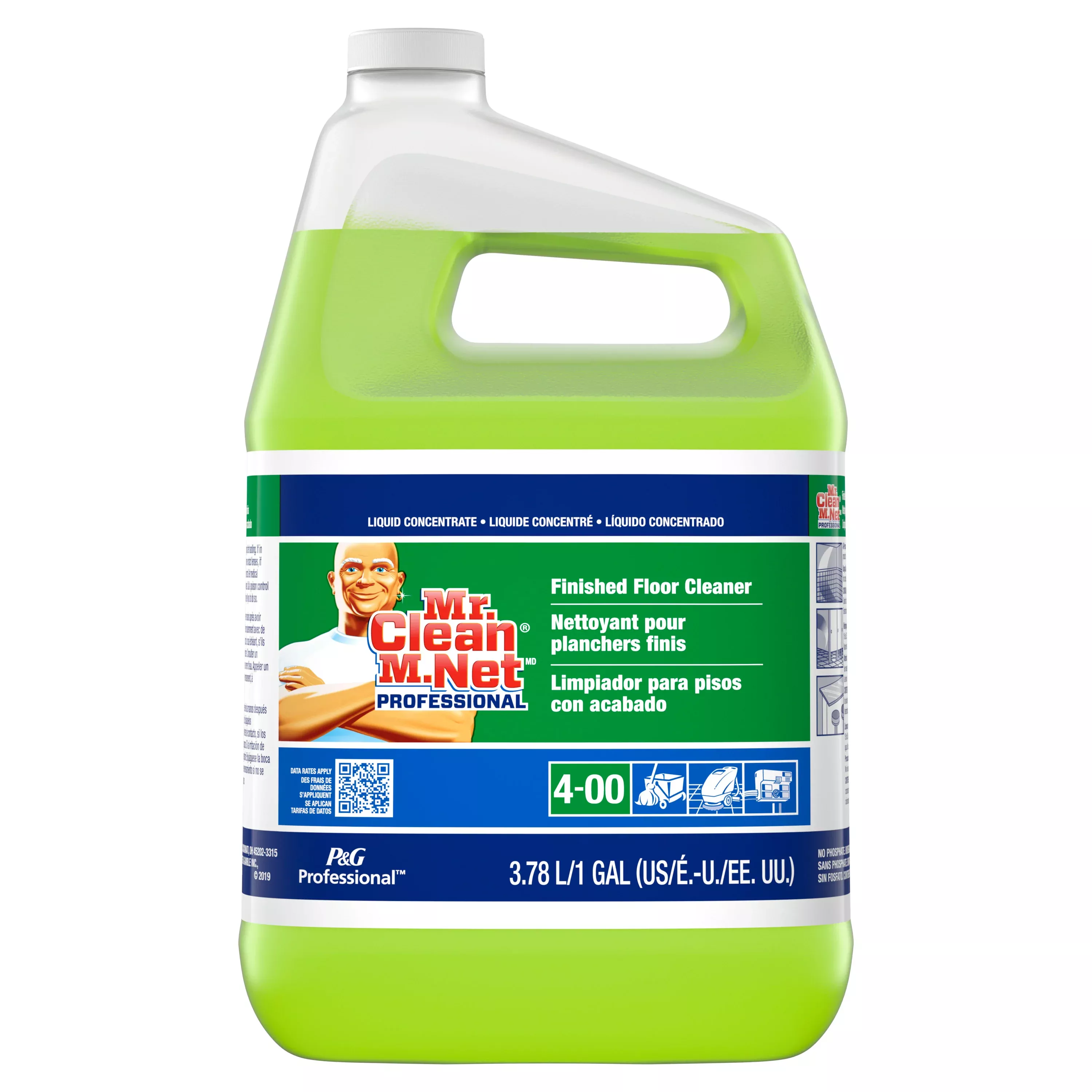 Procter & Gamble Professional Mr Clean Professional Finished Floor Cleanerconcentrate Closed Loop 4-00 3/1 Gallon