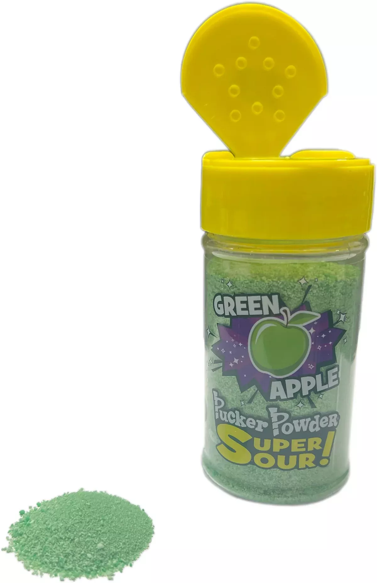Pucker Powder 2.1oz Jar Topping Sour Green Apple