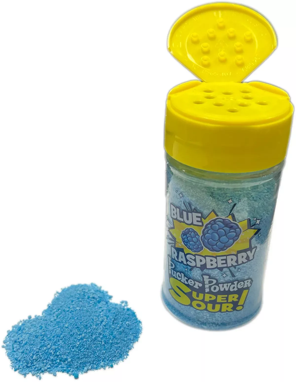 Pucker Powder 2.1oz Jar Topping Super Sour Blue Raspberry