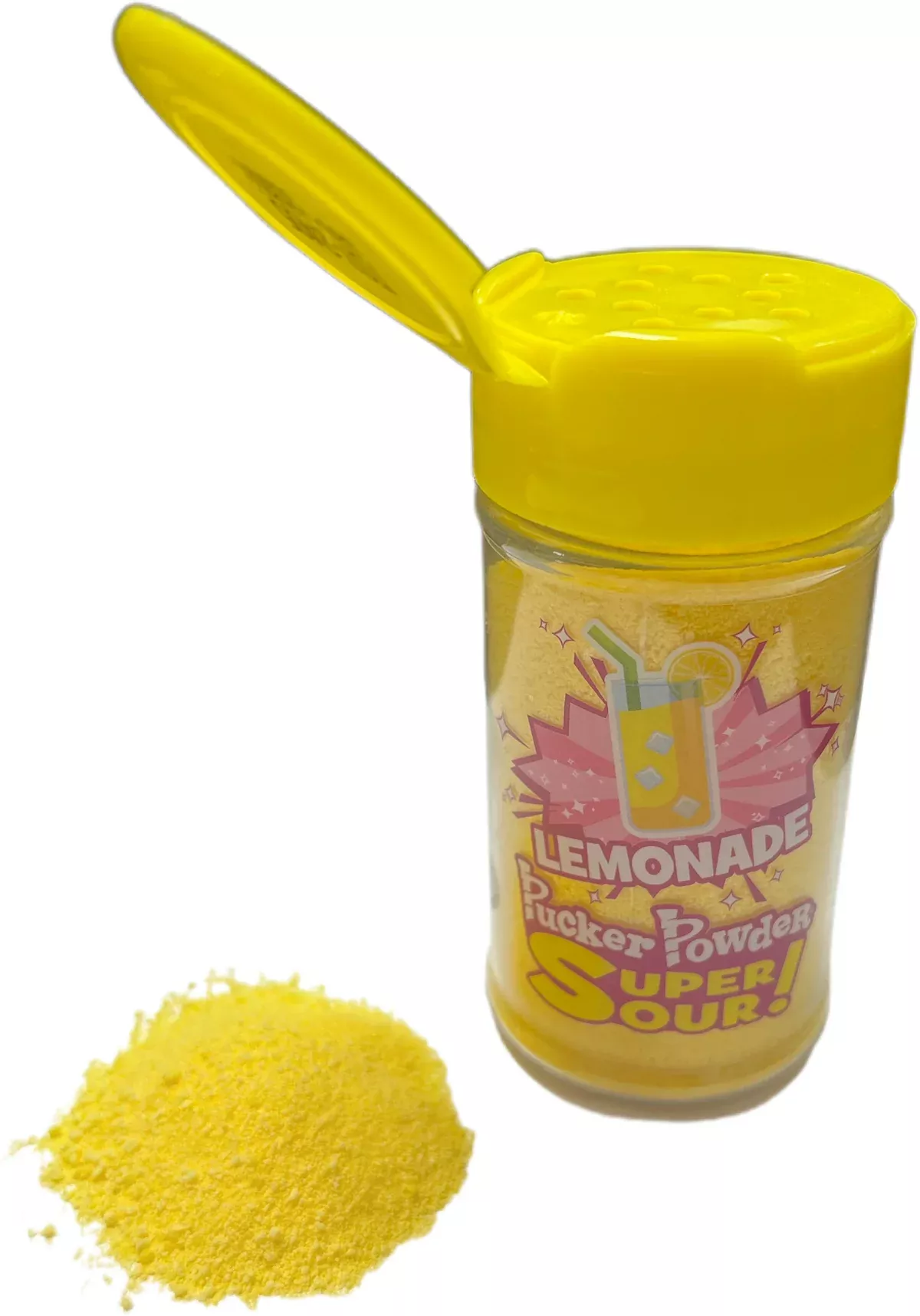 Pucker Powder 2.1oz Jar Topping Super Sour Lemonade