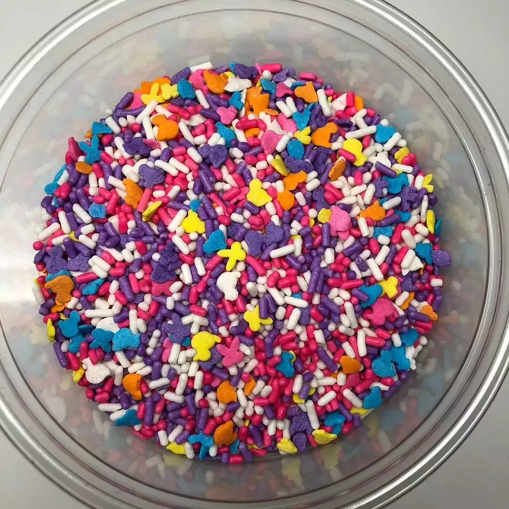 QA Products, Inc. – Beloit, Wisconsin Spring Bunnies Chicks Ducks Mix Sprinkles Shapes Easter Bakery Topping 8 Ounces Sprinkles & Toppings