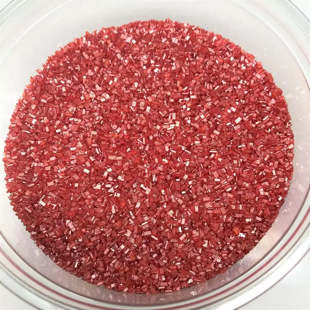 QA Products, Inc. – Beloit, Wisconsin Sugar Crystalz Ruby Red Crystals Bakery Topping Sprinkles 1 Pound Colored Sugar Sprinkles & Toppings