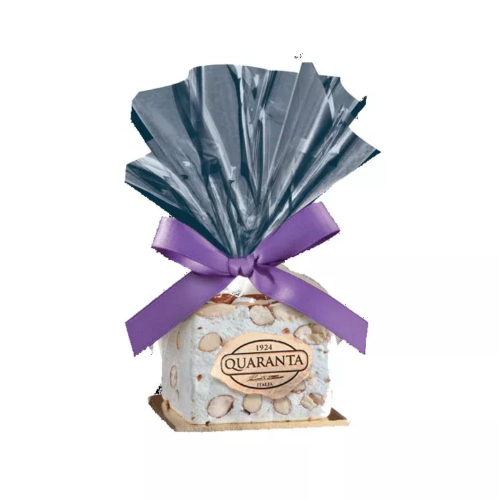 Quaranta Soft Nougat With Almonds, Torrone Block, 4.58 oz | 130g