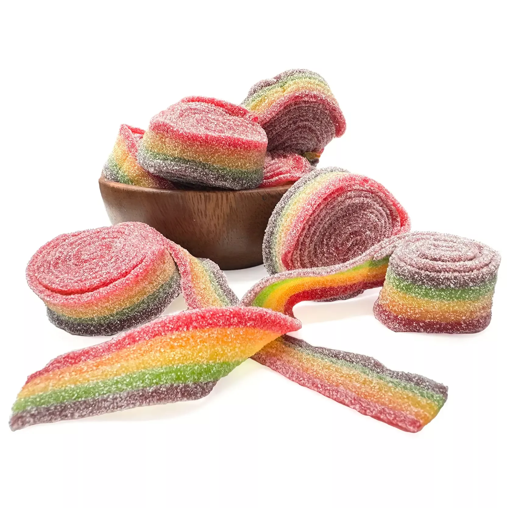 Rainbow Sour Rolled Belts