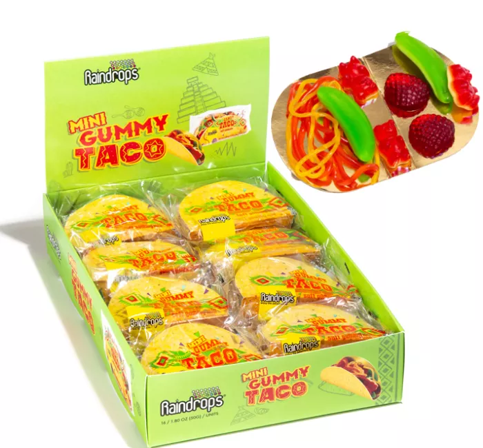 Raindrops Mini Gummy Taco 1.76oz