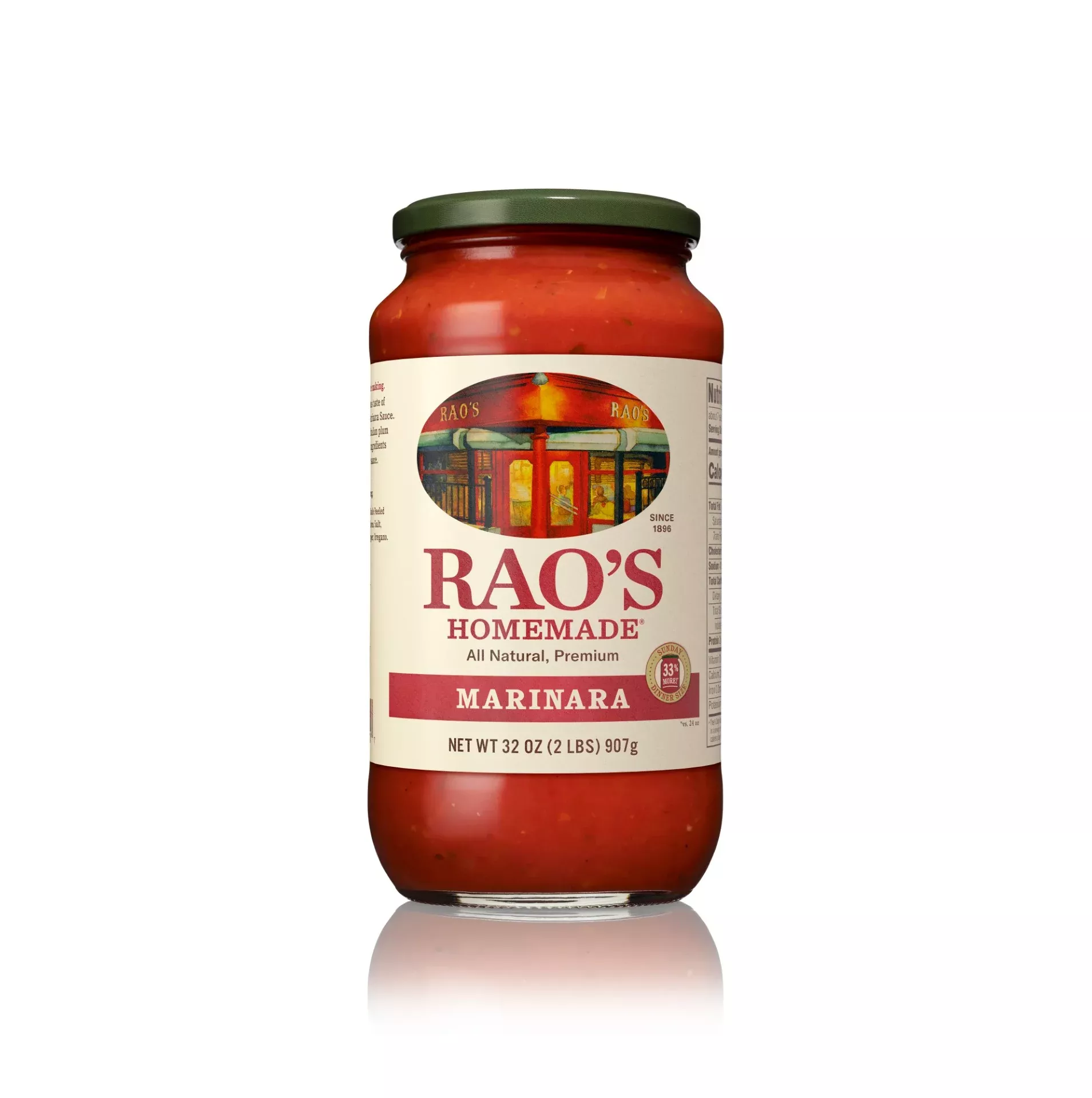 Rao's Homemade Marinara Sauce 32 Ounce Size - 6 Per Case