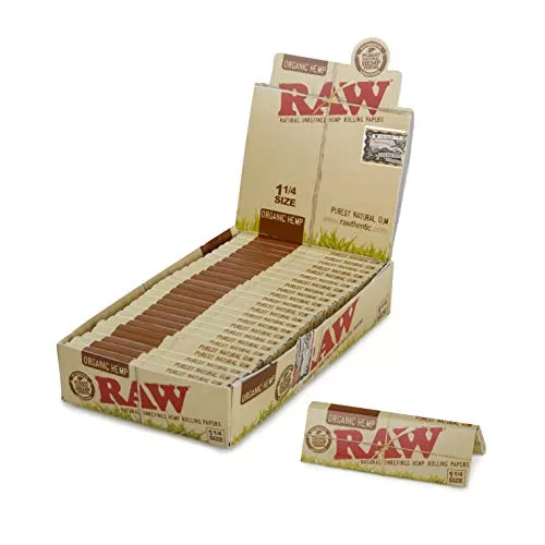 RAW Papers Organic 1 1/4 oz (Pack of 24)