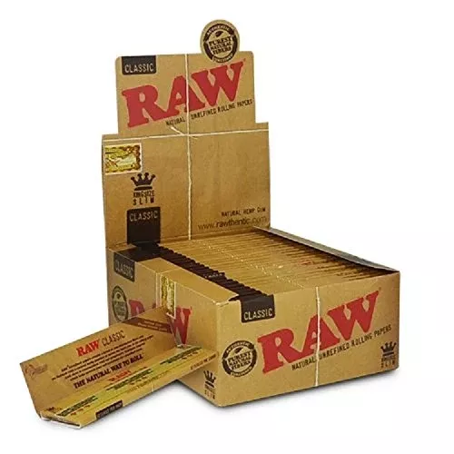 RAW Rolling Papers King Size Slim 50 Per Box