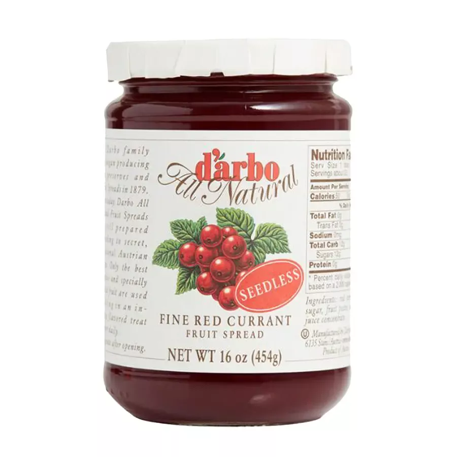 Red Currant Seedless Jam - (Red Currant Fruit Spread) - 16 Oz