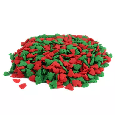 Red & Green Christmas Tree Sprinkles