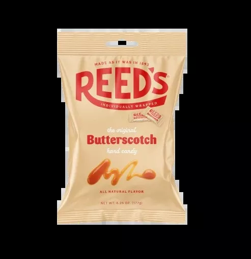 reed’s wrapped butterscotch hard candy 6. 25 oz. bag