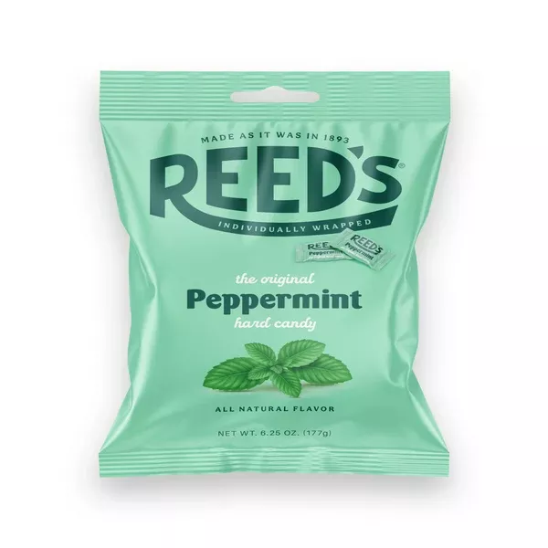 reed’s wrapped peppermint hard candy 6. 25 oz. bag