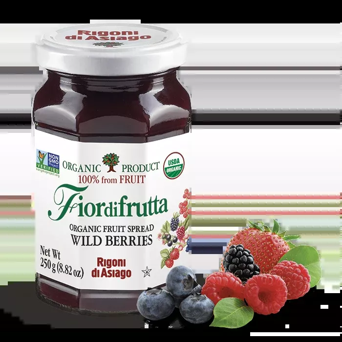 Rigoni di Asiago Organic Wild Berries Fruit Spread, 8.82oz | 250g