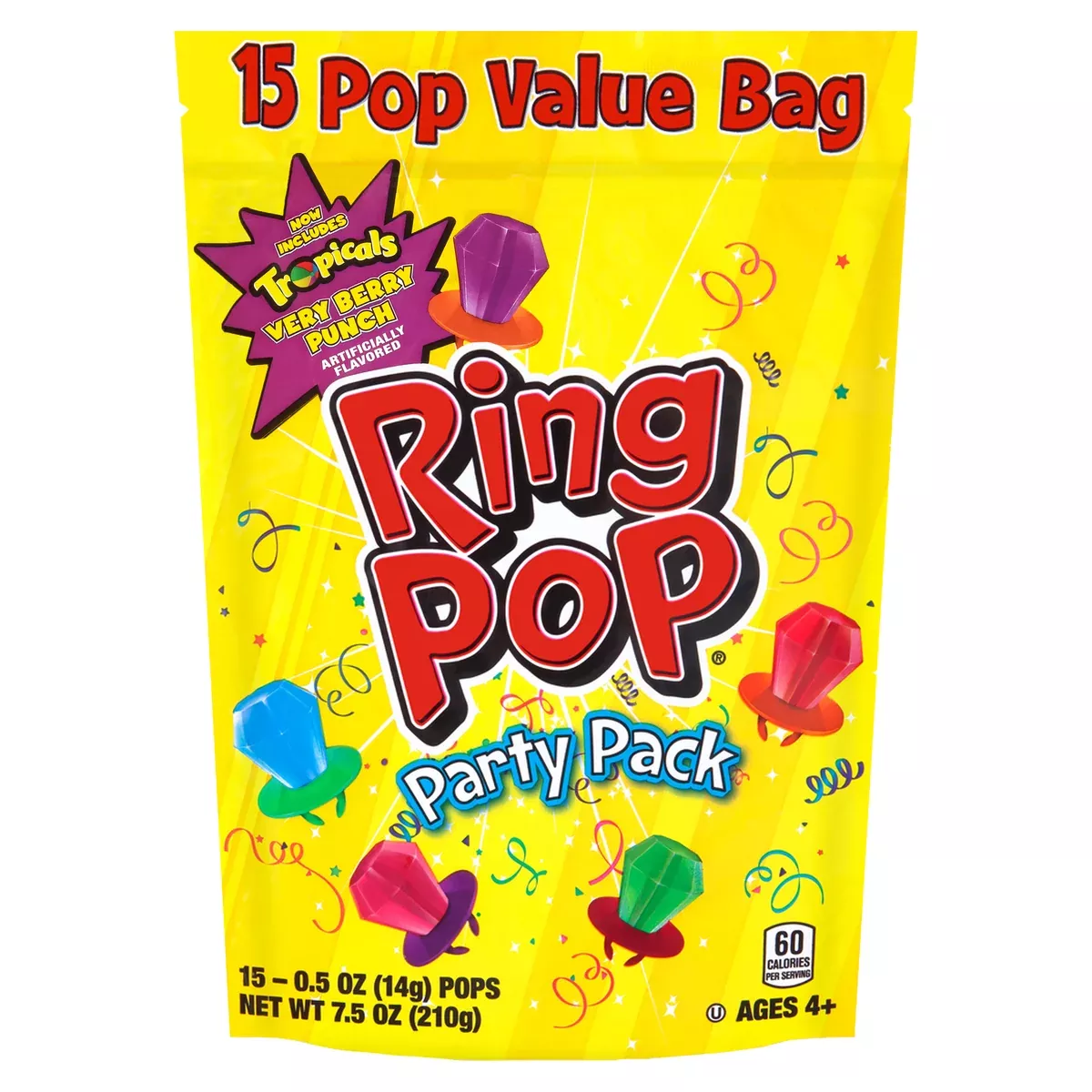 Ring Pop Assorted 15ct Bag