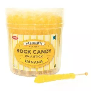 Rock Candy On A Stick - Banana