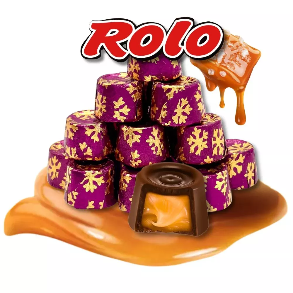 Rolo Salted Caramel Dark Chocolate – Christmas Foil – Bulk Value Bag – 5 lb