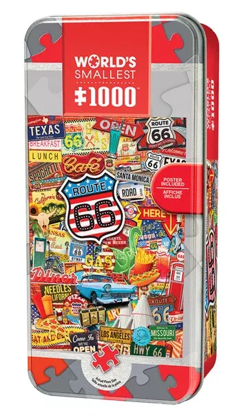 Route 66 Worlds Smallest Puzzle Tin