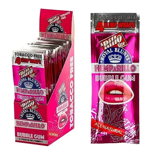 Roy Bl 4/99 Hemparillo Bubble Gum 15 Per 4 Pack