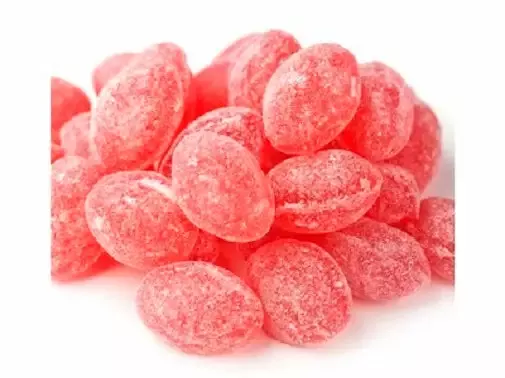Sanded Raspberry Drops Old Fashioned Hard Candy 5 Pounds Claey’s Candies