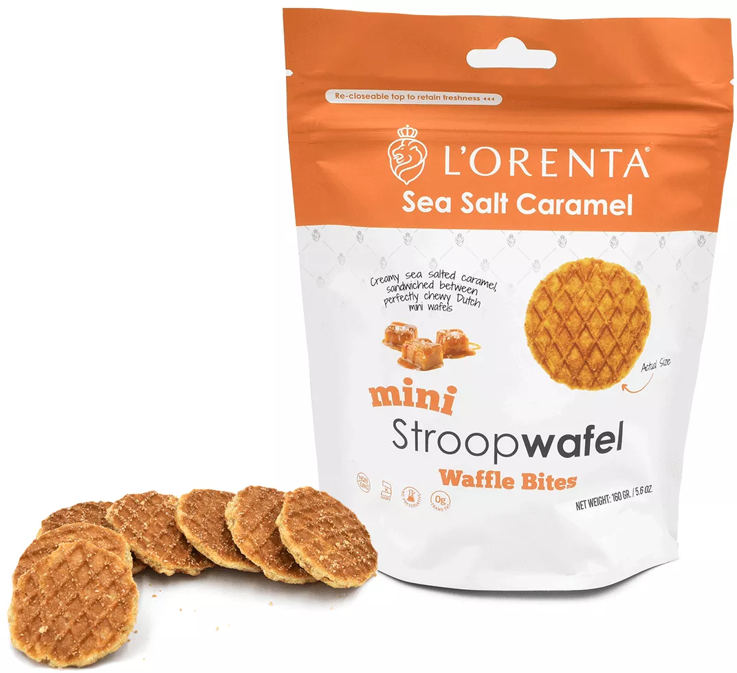 Sea Salt Caramel Mini Stroopwafel Bites