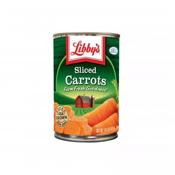 Seneca Foods Libby Medium Sliced Carrots 14.5 Ounce Size - 24 Per Case