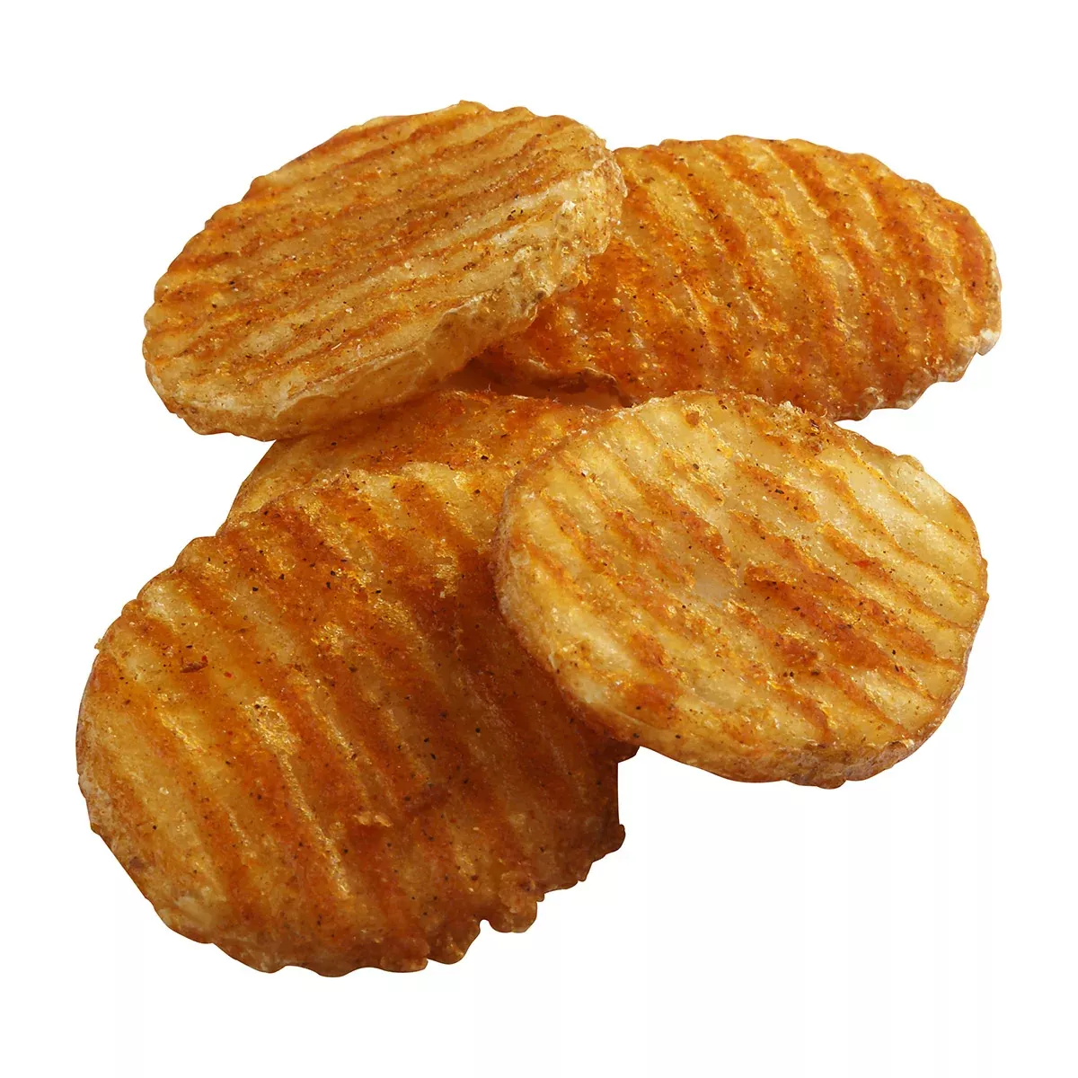 Simplot Frozen Simplot Seasonedcrisp Jr Buffalos 4 Inch Buffalo Battered Potato Slices 4 Pound Each - 6 Per Case