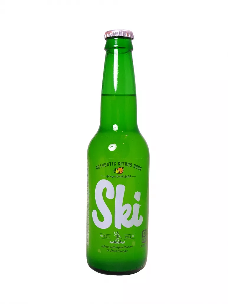 Ski Citrus Soda Glass Bottle Soda 12oz 2 Pack