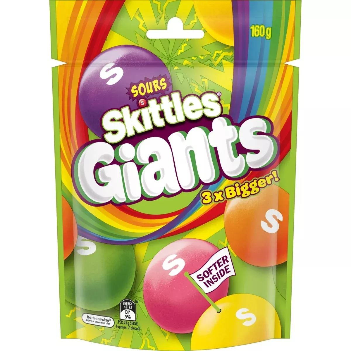 Skittles Giants Crazy Sours (UK)