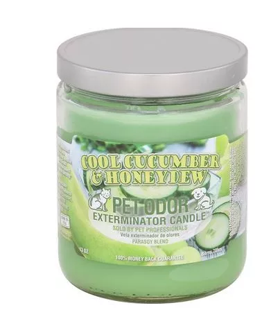 Smoke Odor Exterminator Jar Candle Cucumber Honeydew 12ct