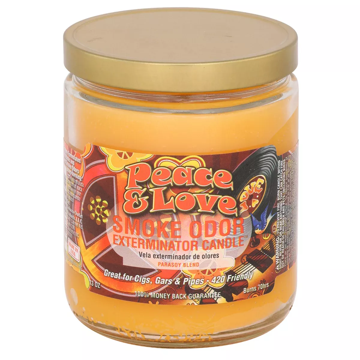 Smoke Odor Exterminator Jar Peace & Love 12 Per Box