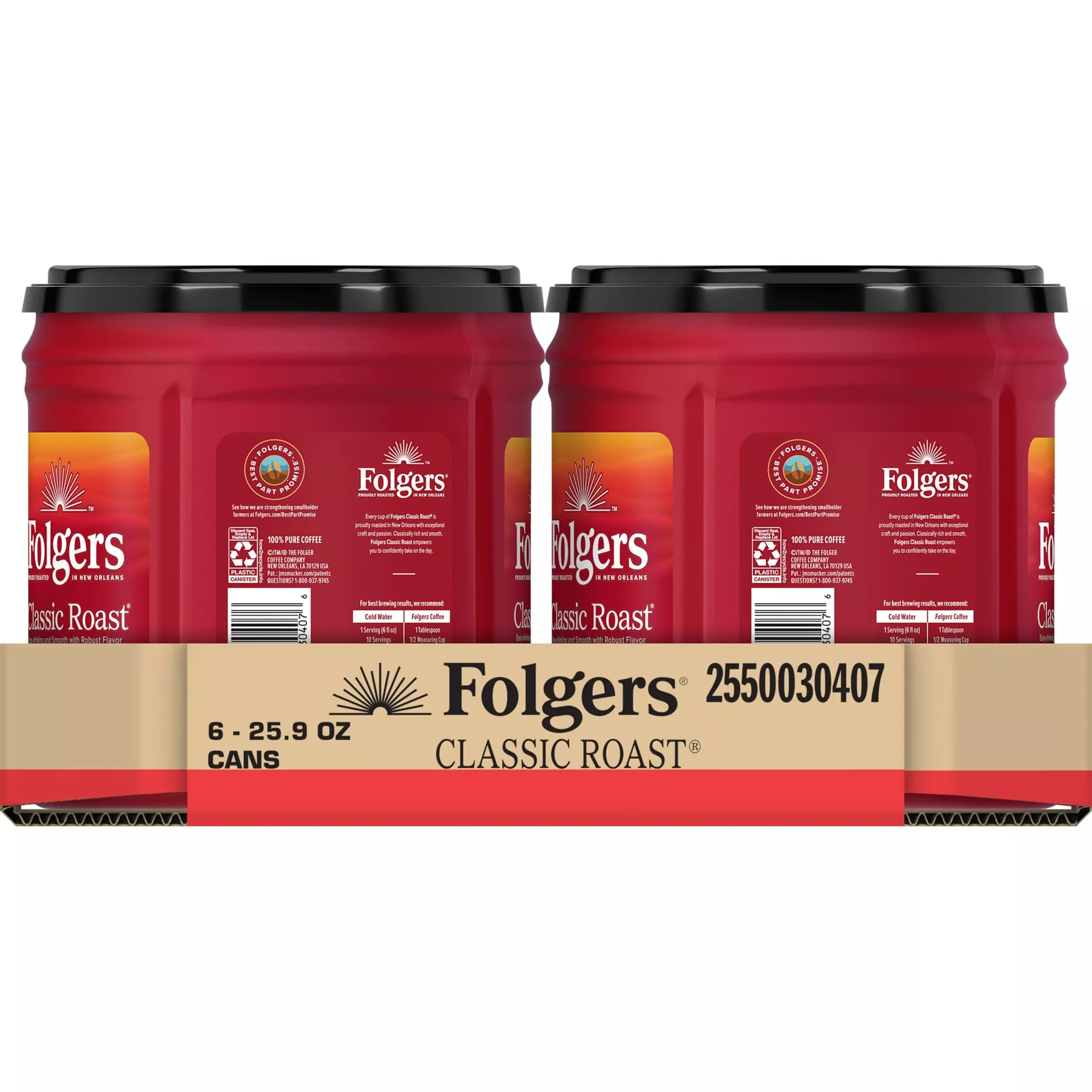 Smucker Beverage Folgers Classic Roast 25.9 Ounce Size - 6 Per Case