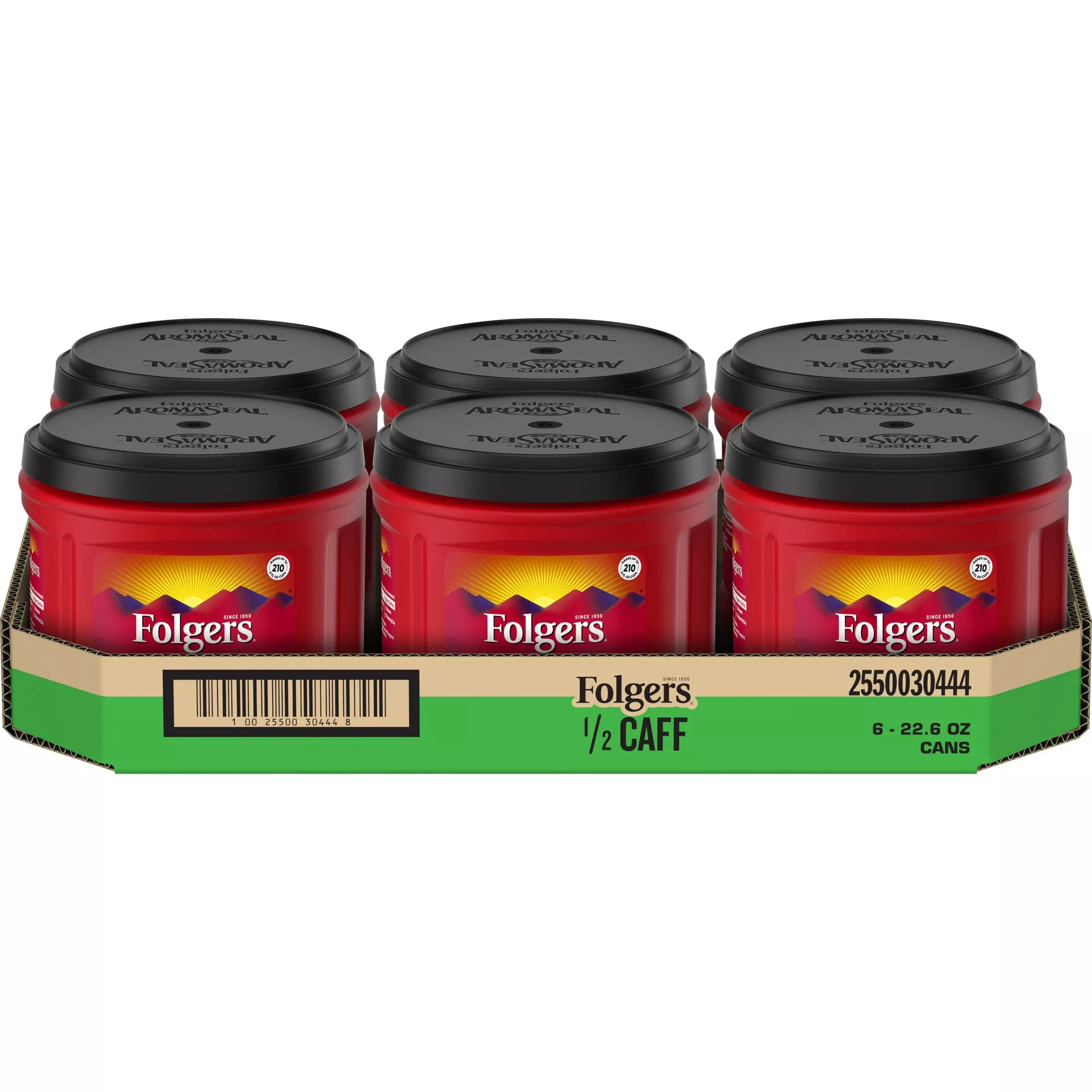 Smucker C-store Beverage Folgers Half Caff 22.6 Ounce Size - 6 Per Case