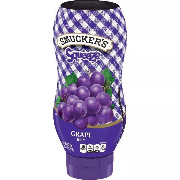Smucker Food Squeeze Grape Jelly 20 Ounce Size - 12 Per Case