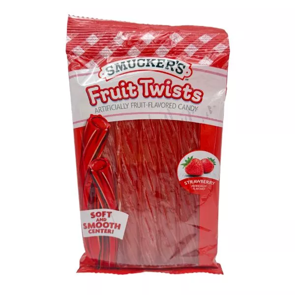 Smuckers Fruit Twists Strawberry 5oz Peg Bag