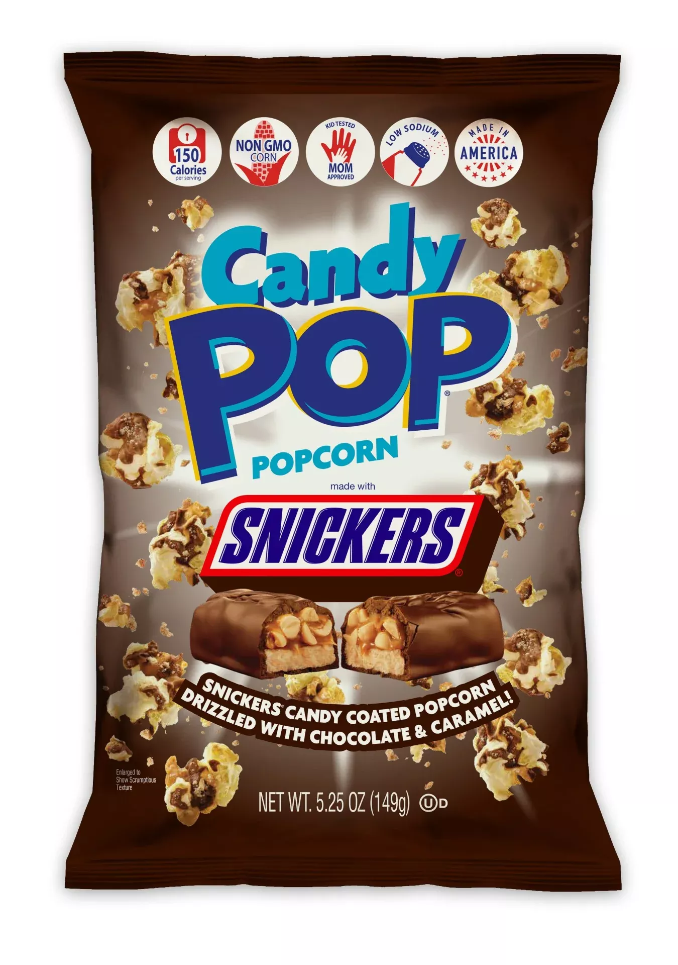 Snax-sational Brands Snickers Cookie Pop Popcorn 5.25 Ounce Size - 12 Per Case