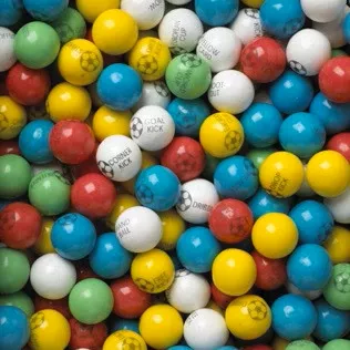 Soccer Gumballs 1" 850 Count Bulk