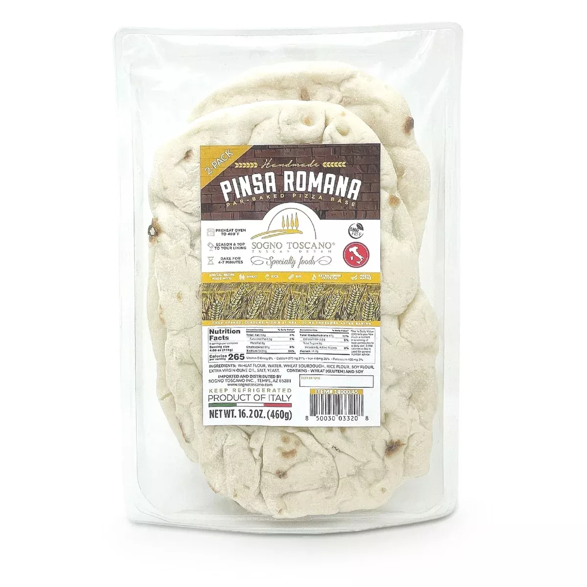 Sogno Toscano Pinsa Romano, 16.2 oz | 460g