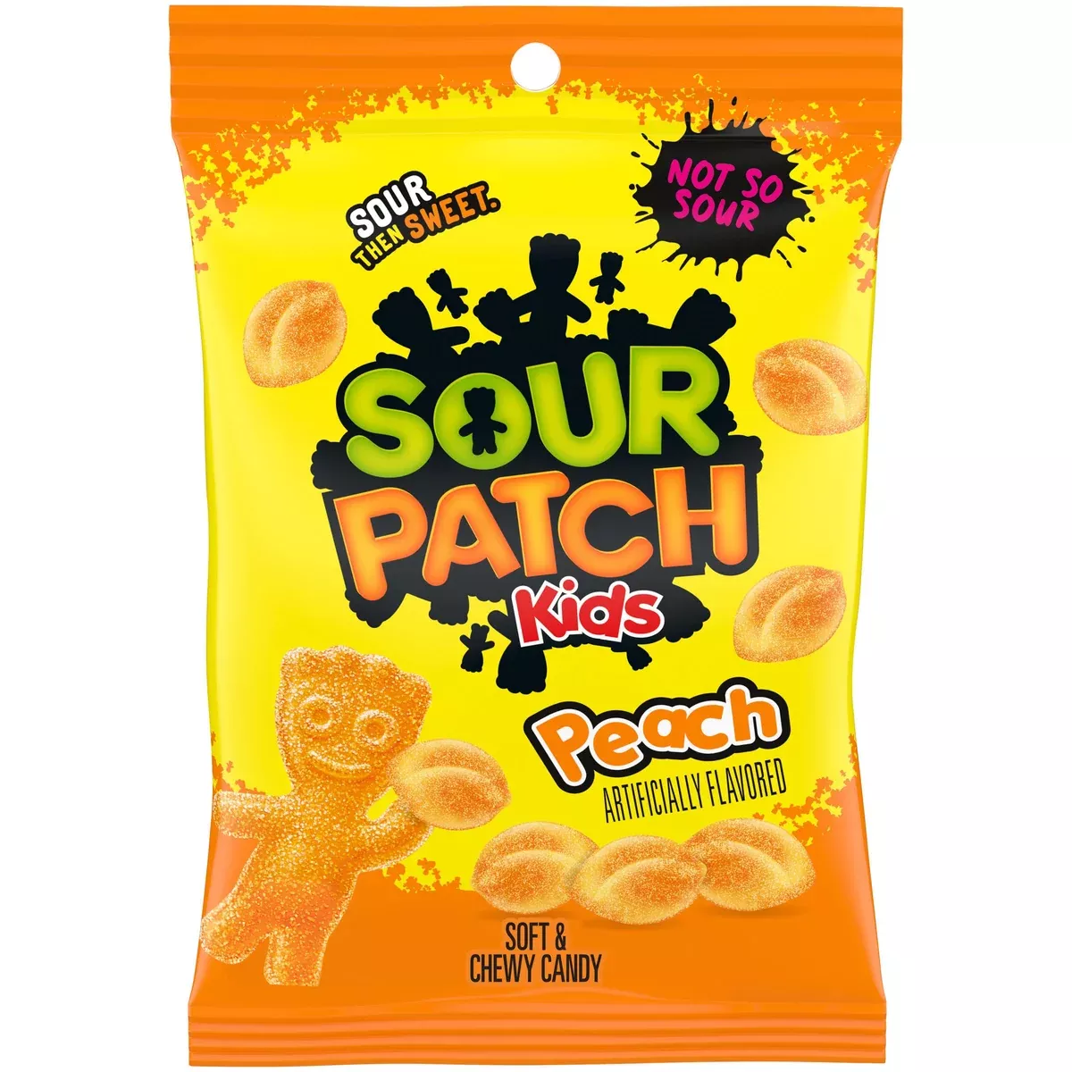Sour Patch Kids Peach Peg Bag 8 oz Single Bag