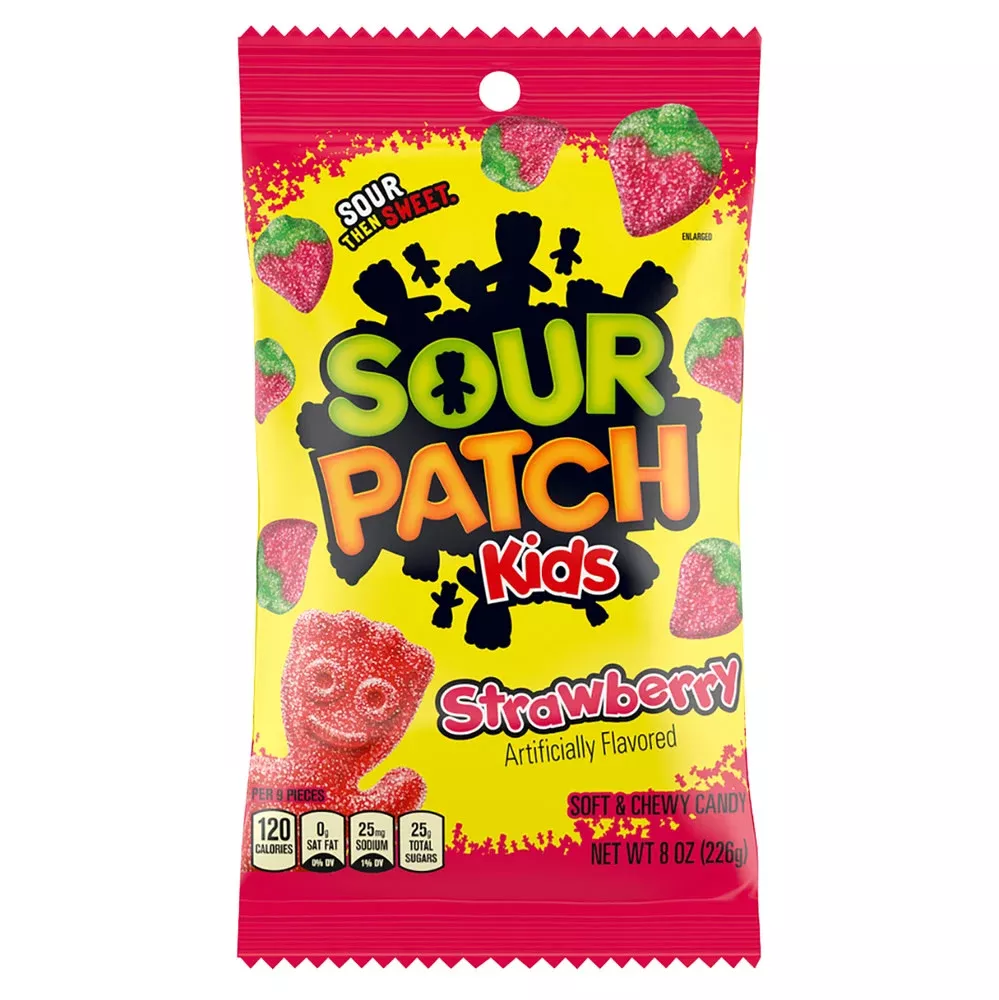 Sour Patch Kids Strwbry Peg Bag 8 oz Single Bag