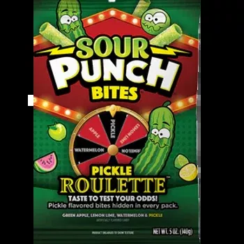 Sour Punch Bites Pickle Roulette 5 oz Bag