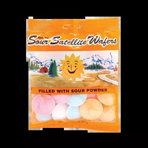 Sour Satellite Wafers Candy - 1.23-oz. Bag