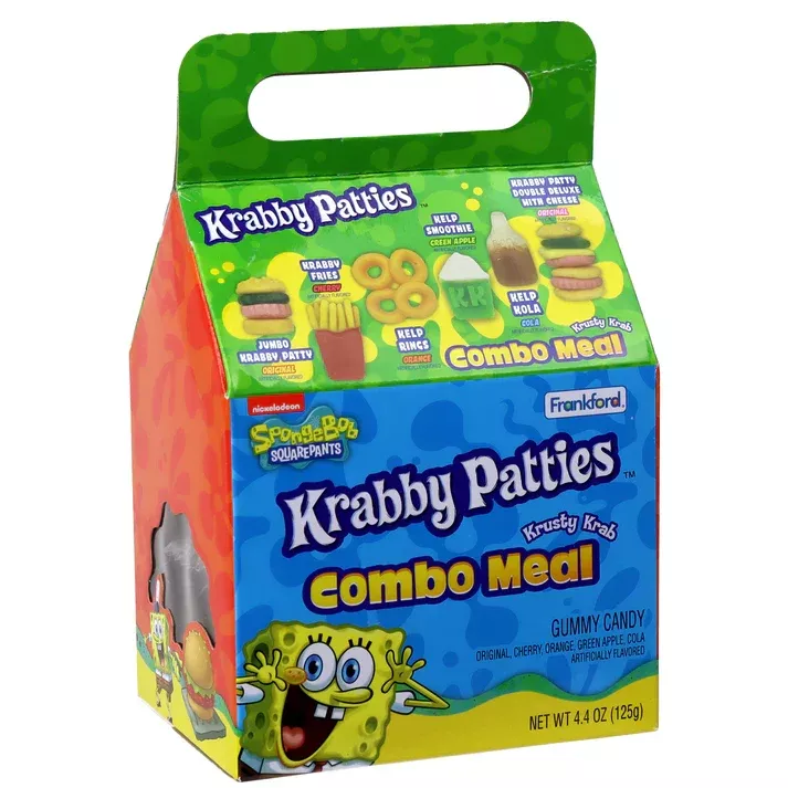 Sponge Bob Krabby Pattie Combo Meal 4.4oz Pack