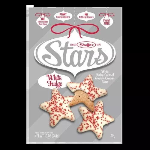 Stauffer's White Fudge Stars 10 oz. Box