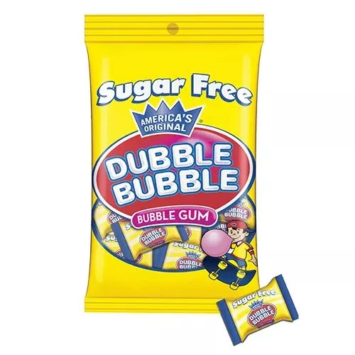 Sugar Free Dubble Bubble Bubble Gum - 3.25-oz. Bag