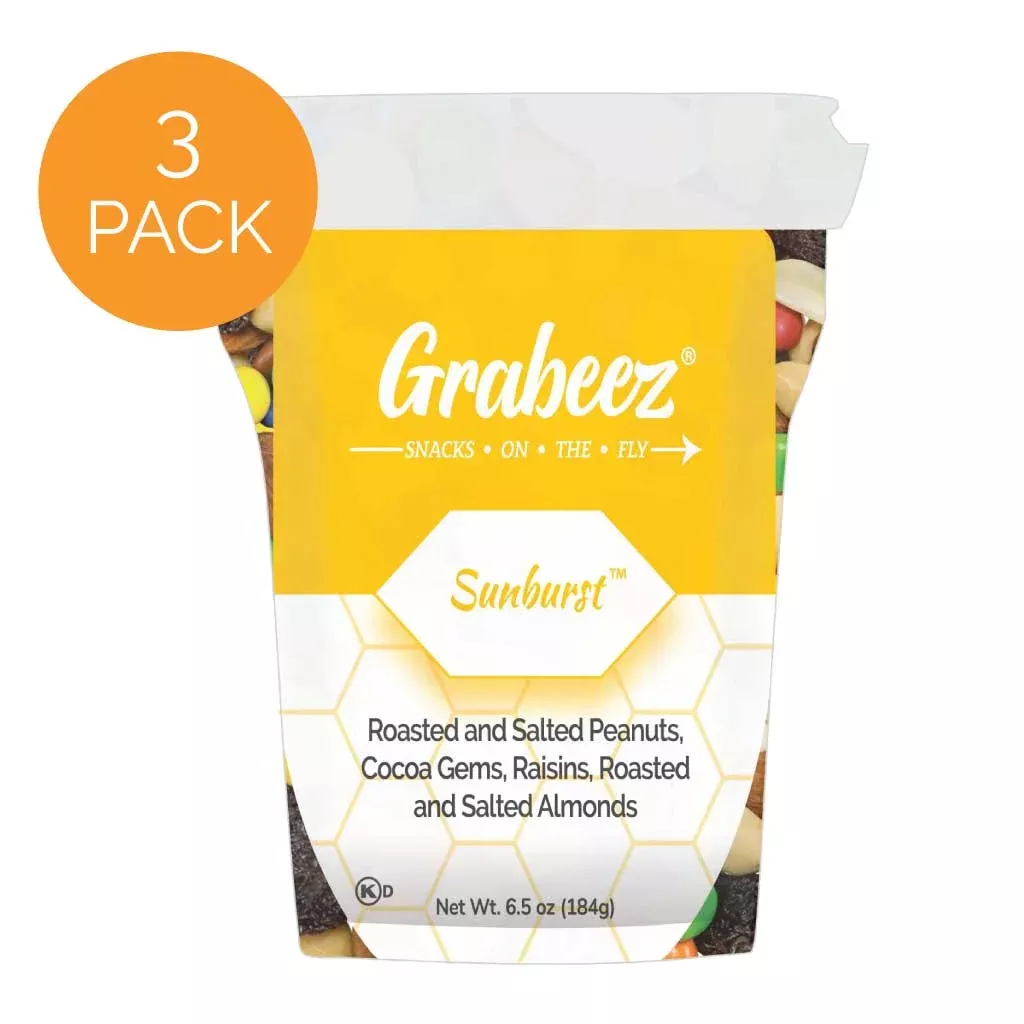 Sunburst™ – 3 pack, 6.5oz each Grabeez Snack Cups