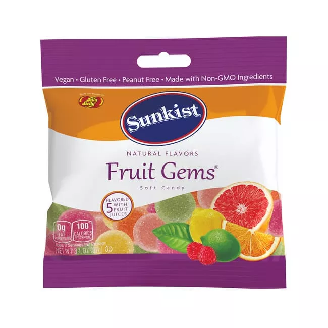 Sunkist Fruit Gems 3.1oz bag